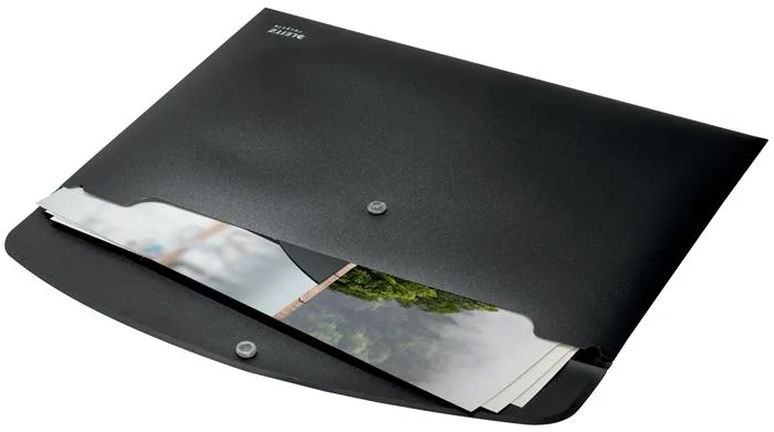 Obal na patent, A4, PP, LEITZ "Recycle", čierny 3