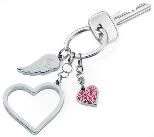 Kľúčenka, s 3 charm ozdobami, TROIKA "LOVE IS IN THE AIR" 2