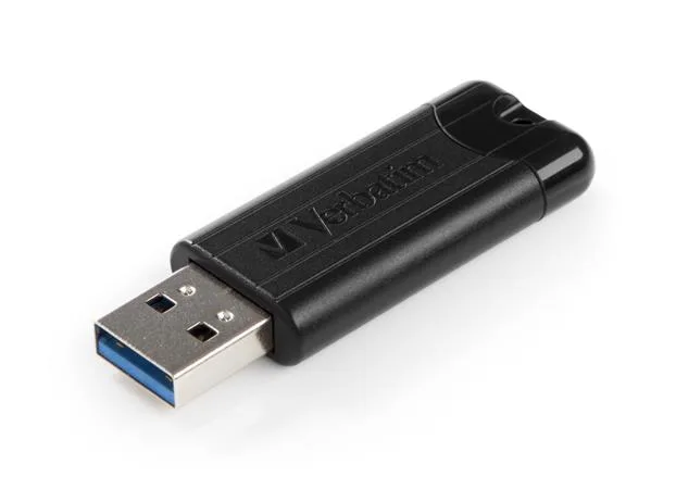 USB kľúč, 256GB, USB 3.2, VERBATIM "Pinstripe", čierna 2