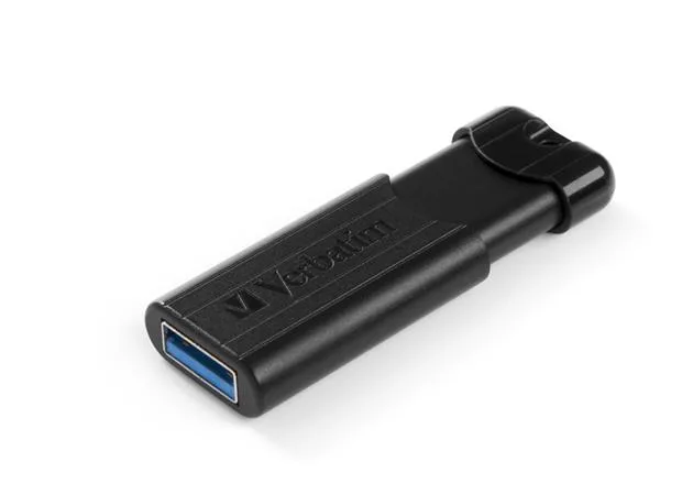 USB kľúč, 256GB, USB 3.2, VERBATIM "Pinstripe", čierna 3