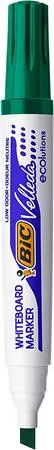 Popisovač na biele a flipchartové tabule, 1,1-5,6 mm, zrezaný hrot, BIC "Velleda ecolutions", zelený 3