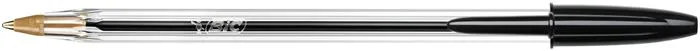 Guľôčkové pero, 0,32 mm, s vrchnákom, BIC "Cristal Original", čierne 3
