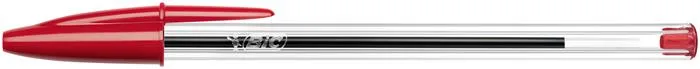Guľôčkové pero, 0,32 mm, s vrchnákom, BIC "Cristal Original", červené 4