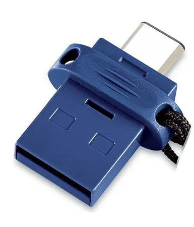 USB kľúč, 64GB, USB 3.2+USB-C adapter, VERBATIM "Dual" 2
