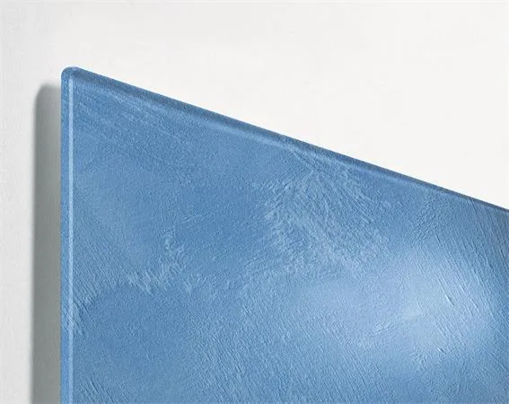 Magnetická sklenená tabuľa, 48x48x1,5 cm, SIGEL "Artverum® ", modrý štruktúrovaný vzor, matná 2
