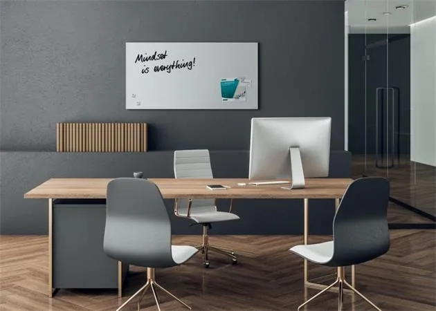 Magnetická sklenená tabuľa, 91x46x1,5 cm, SIGEL "Artverum® ", super biela, matná 5