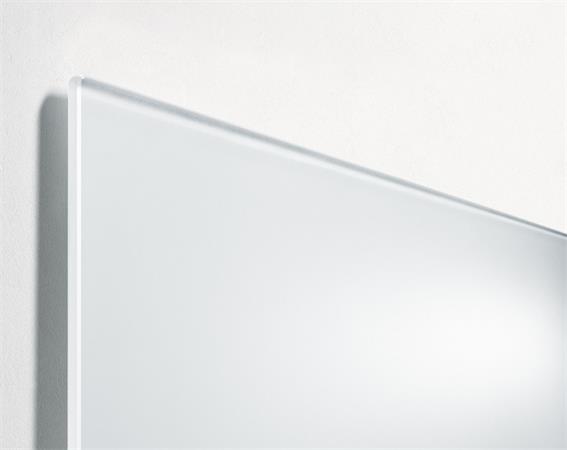Magnetická sklenená tabuľa, 100x65x1,5 cm, SIGEL "Artverum® ", super biela, matná 3
