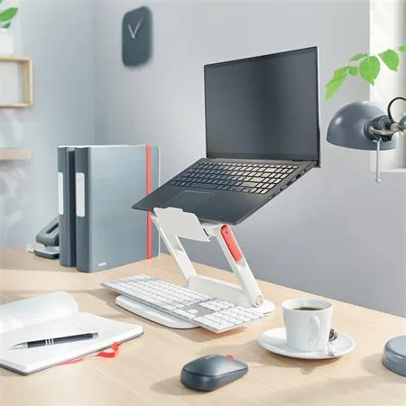 Stojan na notebook, nastaviteľný, LEITZ "Ergo", biela 5