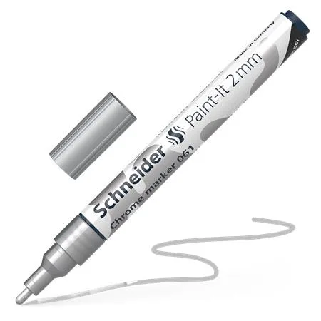 Popisovač, chrómový, 2 mm, SCHNEIDER "Paint-It 061" 2