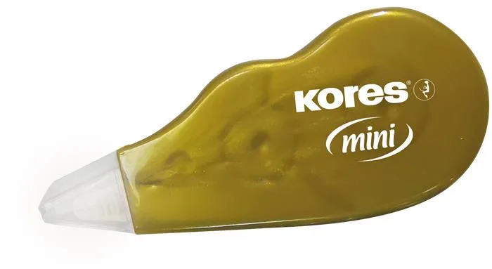 korekčný roller, 5 mm x 5 m, KORES "Mini", strieborná/zlatá 2