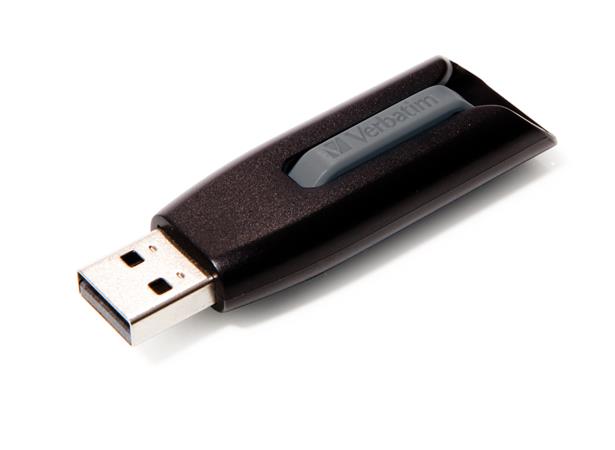 USB kľúč, 256GB, USB 3.2, 80/25 MB/sec, VERBATIM "V3", čierno-sivá 3