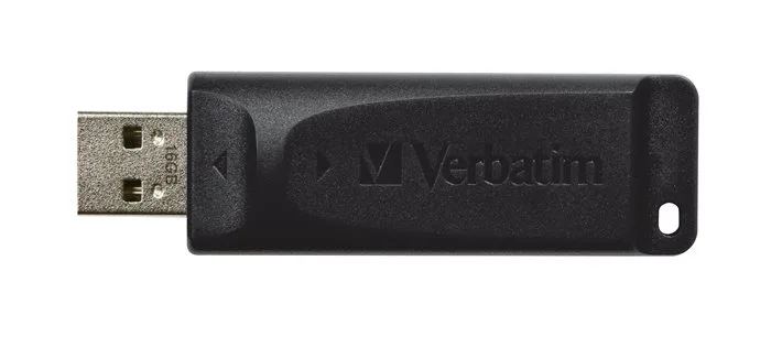 USB kľúč, 16GB, USB 2.0, VERBATIM "Slider", čierny 3