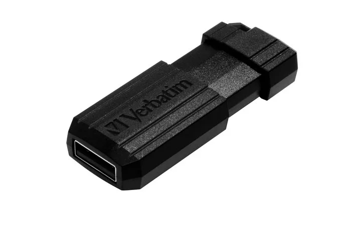 USB kľúč, 64GB, USB 2.0, 10/4MB/sec, VERBATIM "PinStripe", čierny 4