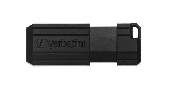 USB kľúč, 128GB, USB 2.0, 10/4MB/sec, VERBATIM "PinStripe", čierny 3