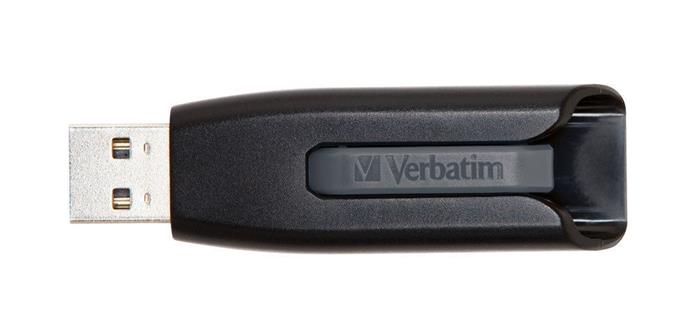 USB kľúč, 64GB, USB 3.2, 60/12 MB/sec, VERBATIM "V3", čierno-sivá 2