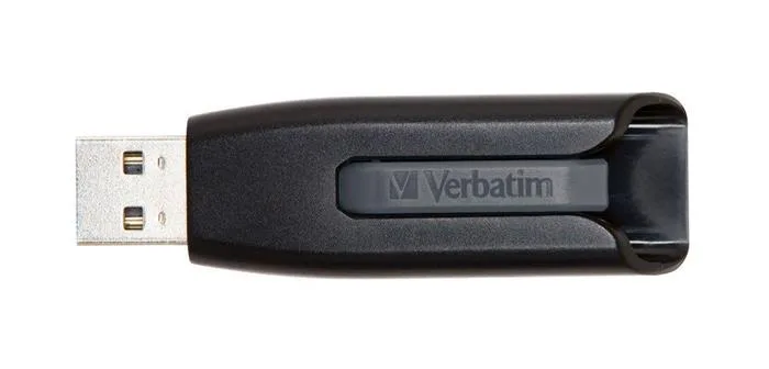 USB kľúč, 64GB, USB 3.2, 60/12 MB/sec, VERBATIM "V3", čierno-sivá 2
