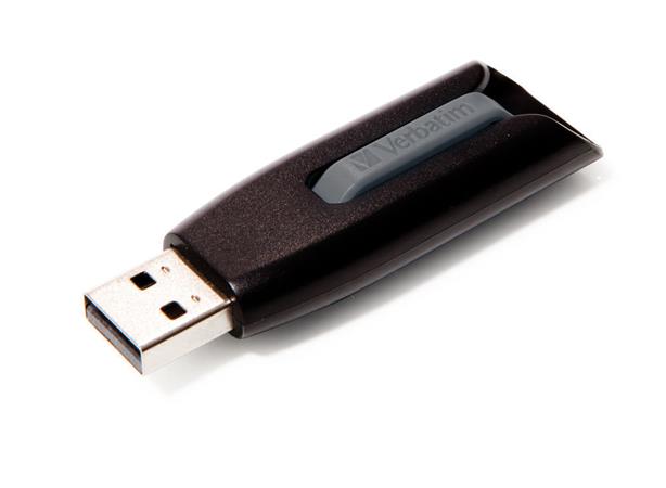 USB kľúč, 32GB, USB 3.2, 60/12MB/s, VERBATIM "V3", čierno-sivá 3