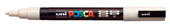 Dekoračný popisovač, 0,9-1,3 mm, UNI "Posca PC-3M", béžová 2