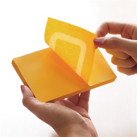 Samolepiaci poznámkový blok, 76x127 mm, 100 listov, STICK N „360°, zelená 3