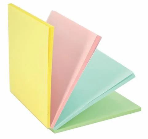 Samolepiaci poznámkový blok, 76x76 mm, 100 listov, STICK N "Magic Pad", pastelové farby 4