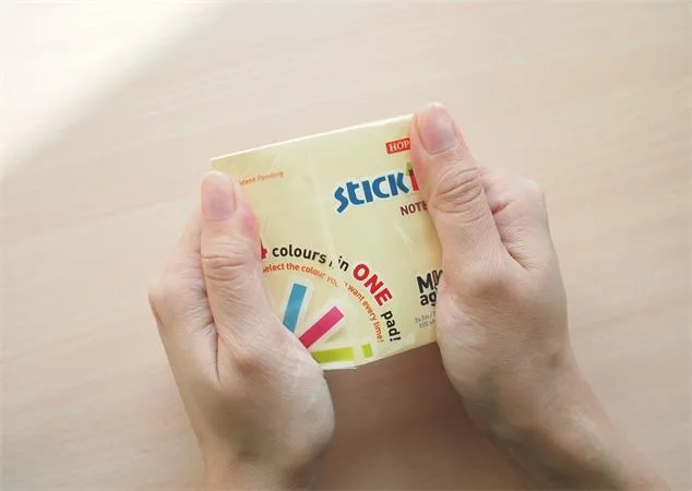 Samolepiaci poznámkový blok, 76x76 mm, 100 listov, STICK N "Magic Pad", pastelové farby 7