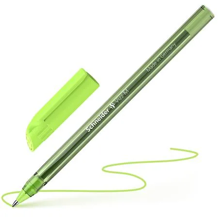Guľôčkové pero, sada, 0,5 mm, s vrchnákom, SCHNEIDER "Vizz", mix farieb 4