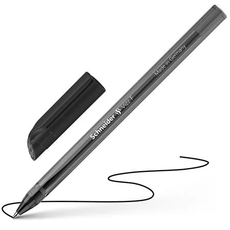 Guľôčkové pero, sada, 0,5 mm, s vrchnákom, SCHNEIDER "Vizz", mix farieb 7