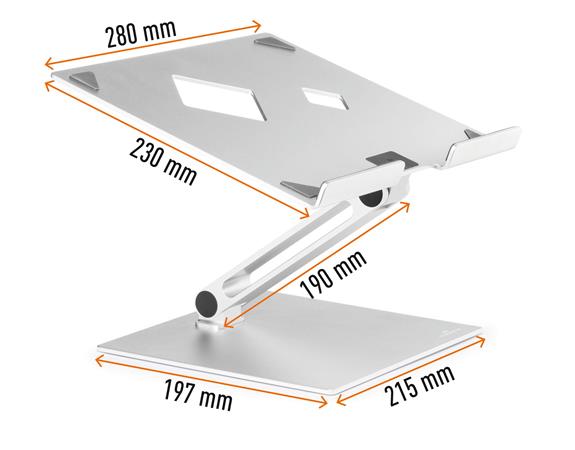 Stojan na notebook, DURABLE "Rise" 3