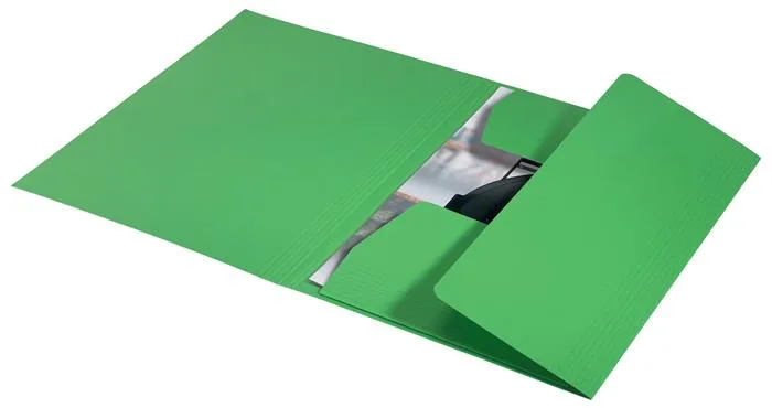Doska s chlopňami, kartón, A4, LEITZ "Recycle", zelená 2