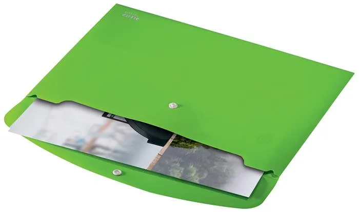 Puzdro na dokumenty, A4, PP, na patent, LEITZ "Recycle", zelená 2