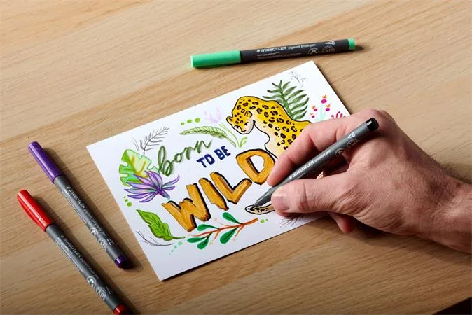 Popisovač, 1 mm, kuželový, 2 ks, STAEDTLER® "Pigment pen 376", intenzívny čierny 5