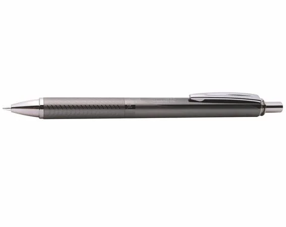 Gélové pero, 0,35 mm, stláčací mechanizmus, telo pera: antracitová, PENTEL "EnerGel BL-407" modrá 2