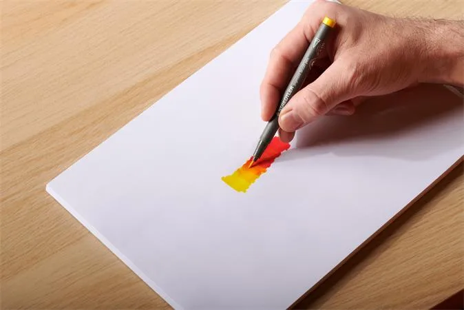 Fixka v tvare štetca, sada, STAEDTLER "Pigment brush 371", 12 rôznych základných farieb 8