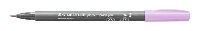 Fixka v tvare štetca, sada, STAEDTLER "Pigment brush 371", 12 rôznych pastelových farieb 2
