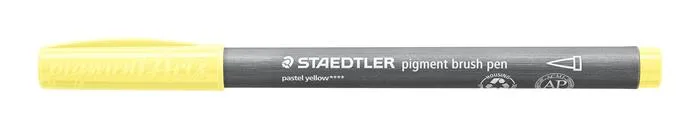Fixka v tvare štetca, sada, STAEDTLER "Pigment brush 371", 12 rôznych pastelových farieb 5
