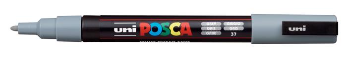 Dekoračný popisovač, 0,9-1,3 mm, UNI "Posca PC-3M", bridlicovo sivá 2