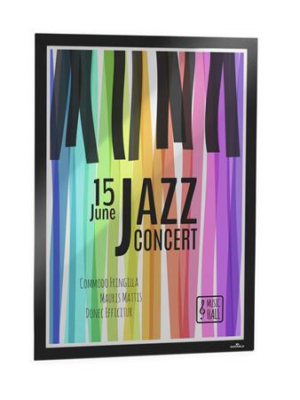 Magnetický panel, A2, DURABLE "DURAFRAME® POSTER", čierna 2