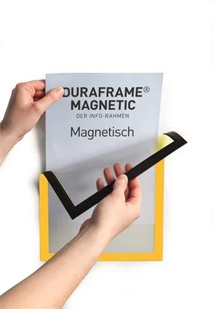 Informačný panel, A4, magnetický, DURABLE "DURAFRAME® MAGNETIC", žltá 2