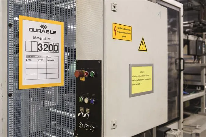 Informačný panel, A4, magnetický, DURABLE "DURAFRAME® MAGNETIC", žltá 3