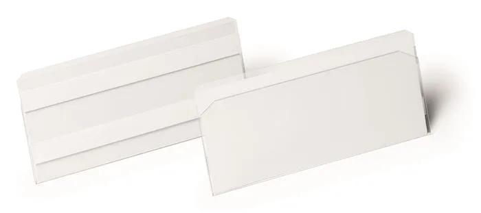 Logistické vrecko, 150x67 mm, ležaté, DURABLE, so samolepiacou páskou, priehľadné 2