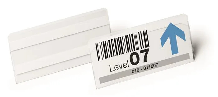 Logistické vrecko, 150x67 mm, ležaté, DURABLE, so samolepiacou páskou, priehľadné 3