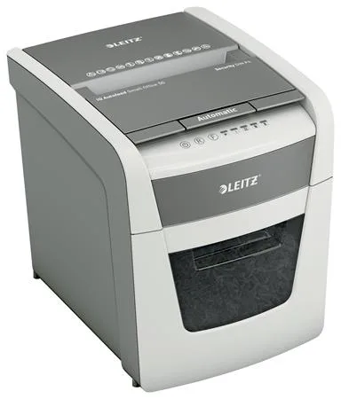 Skartovací stroj, krížový rez, 50 listov, LEITZ "IQ AutoFeed SmallOffice 50 P4 Pro" 10