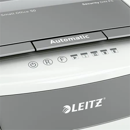 Skartovací stroj, krížový rez, 50 listov, LEITZ "IQ AutoFeed SmallOffice 50 P4 Pro" 3