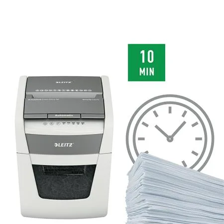 Skartovací stroj, krížový rez, 50 listov, LEITZ "IQ AutoFeed SmallOffice 50 P4 Pro" 8