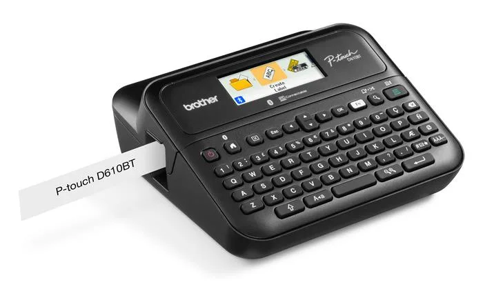 Elektrická tlačiareň štítkov, s prenosným kufríkom, BROTHER "PT-D610BTVP" 2