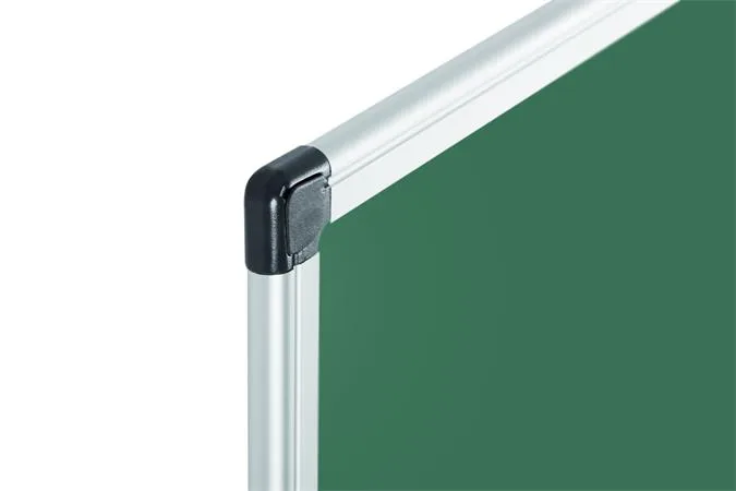 Tabuľa popisovateľná kriedou, zelený povrch, nemagnetická, 120x240 cm, hliníkový rám 4
