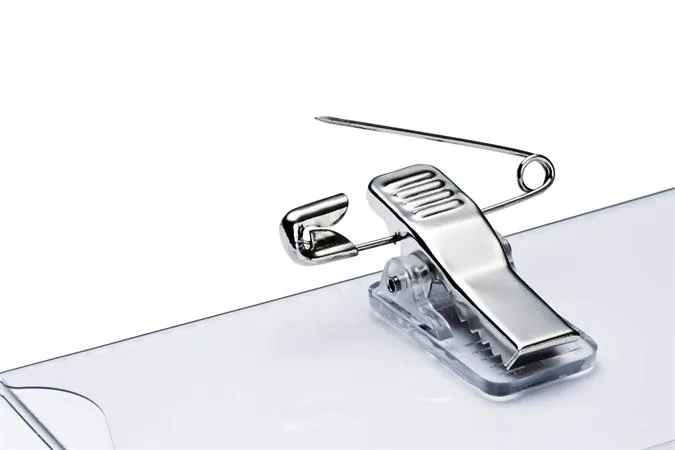 Visačka, so sponou a špendlíkom, PP, 54x90 mm, DURABLE, "Click Fold" 3