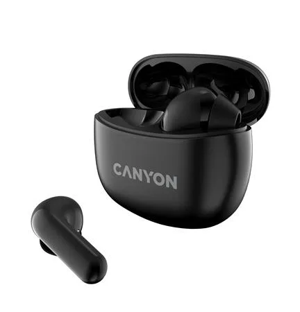 Slúchadlá, TWS bezdrôtové, Bluetooth 5.3, CANYON "TWS-5", čierna 2