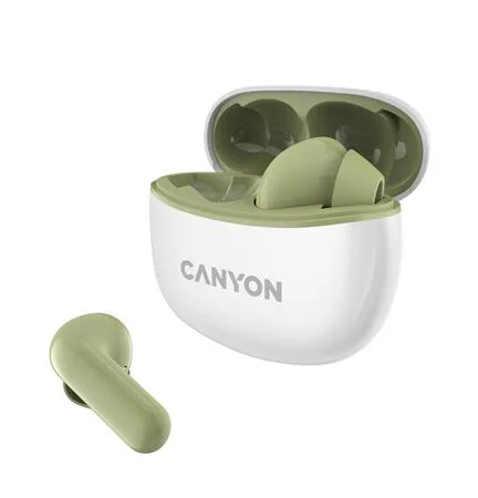 Slúchadlá, TWS bezdrôtové, Bluetooth 5.3, CANYON "TWS-5", zelená 2
