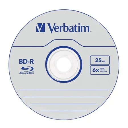 BD-R Blu-Ray disk, 25GB, 6x, 1 ks, klasický obal, VERBATIM 3